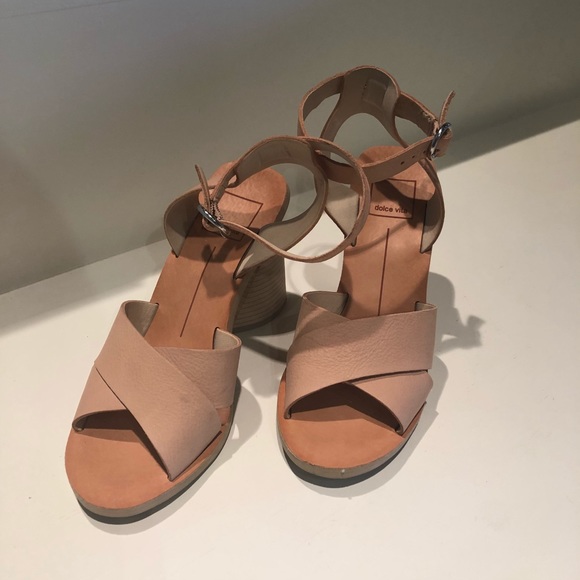 Dolce Vita Aaliyah Block Heel Nude Size 6 - Picture 2 of 8